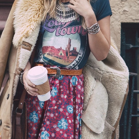 Spell Folktown Skirt in Wine - XL - Picture 8 of 14